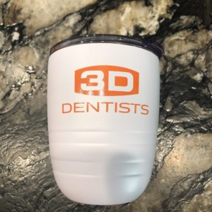 3D Dentists White 12 Oz Stainless Tumbler